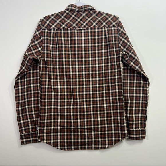 Fjallraven Stig Flannel Shirt Long Sleeve Button Up Men’s Medium Slim Fit Plaid - Picture 4 of 10